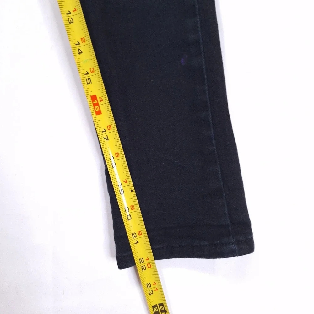 Polo Ralph‎ Lauren Hampton Straight Jeans kids Sz 7 Black Adjustable Waist Denim